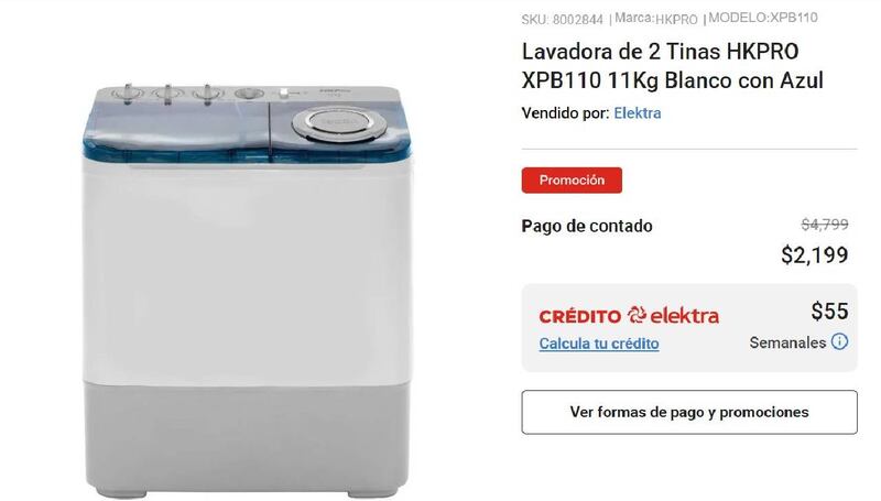Estas son las lavadoras en oferta durante El Mejor Fin 2023