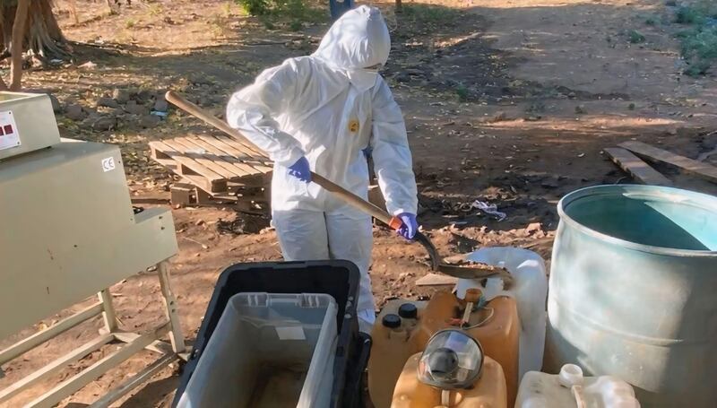 narcolaboratorio en Sinaloa