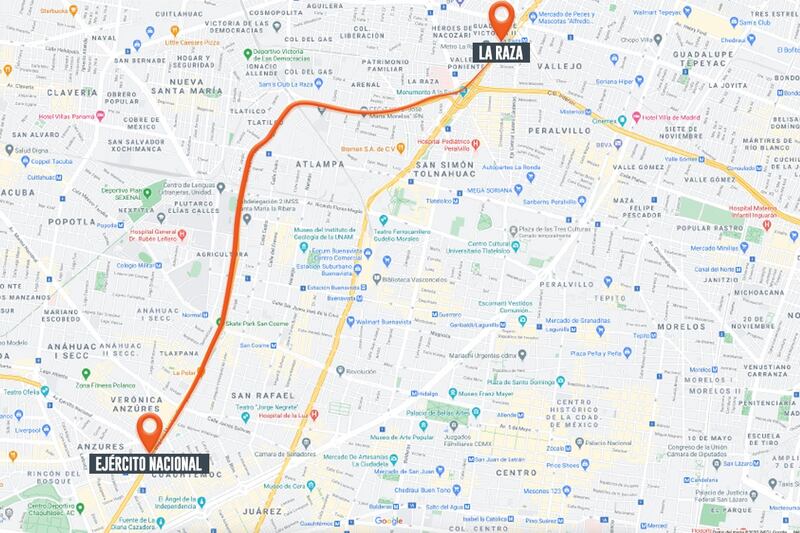 Así funcionará el carril reversible en Circuito Interior de la CDMX por la tarde