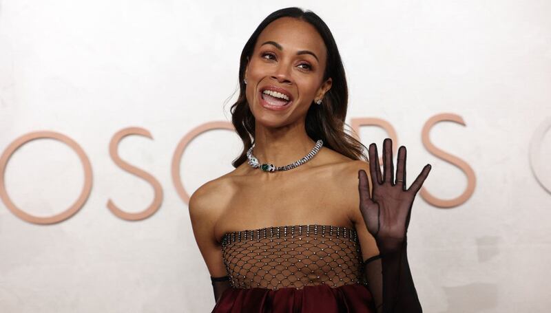 Zoe Saldaña en los Premios Oscar