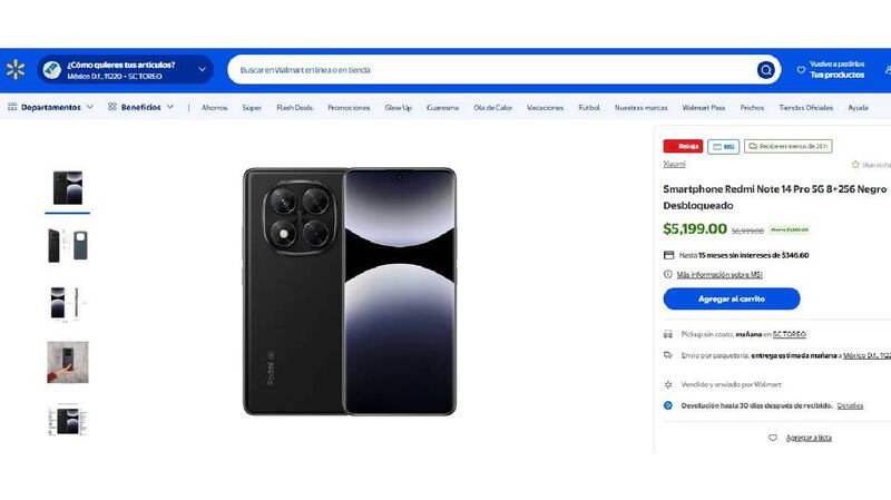 Walmart Redmi Note 14 Pro 5G