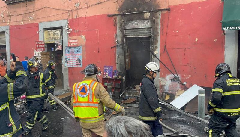 Explosión comercio centro histórico