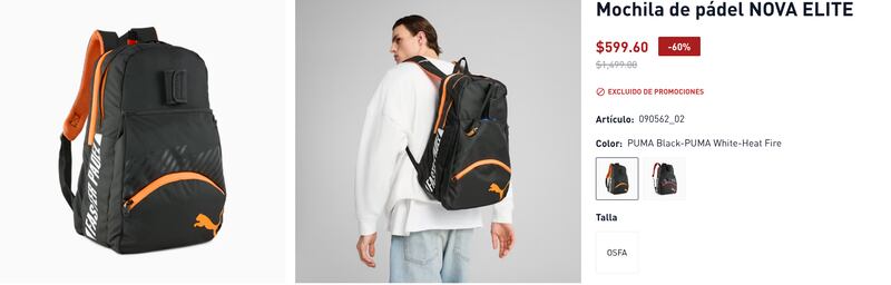 PUMA, mochila de pádel Nova Elite
