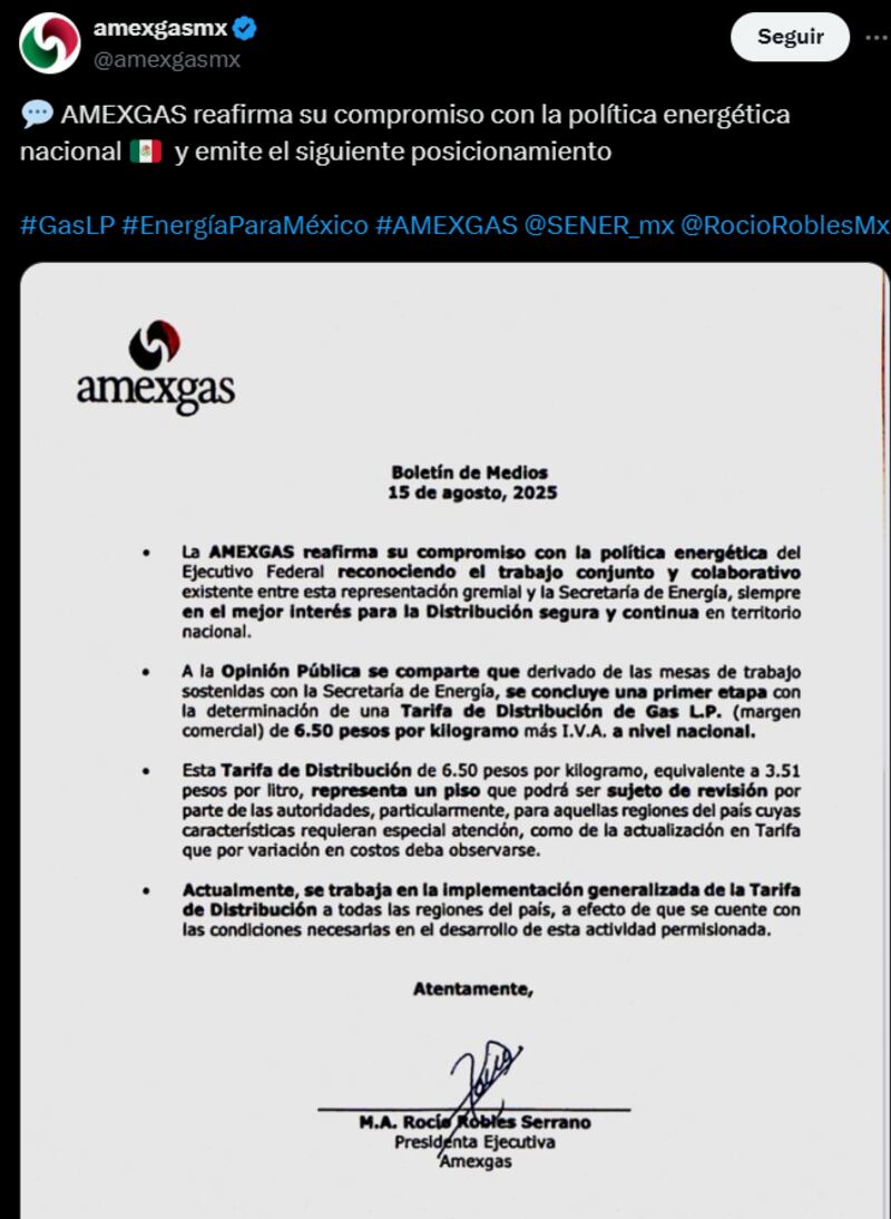 precio gas lp